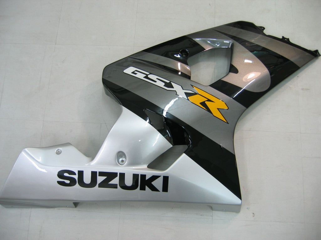 Amotopart 2004-2005 Suzuki GSXR600750 Verkleidung Black & Grey Kit