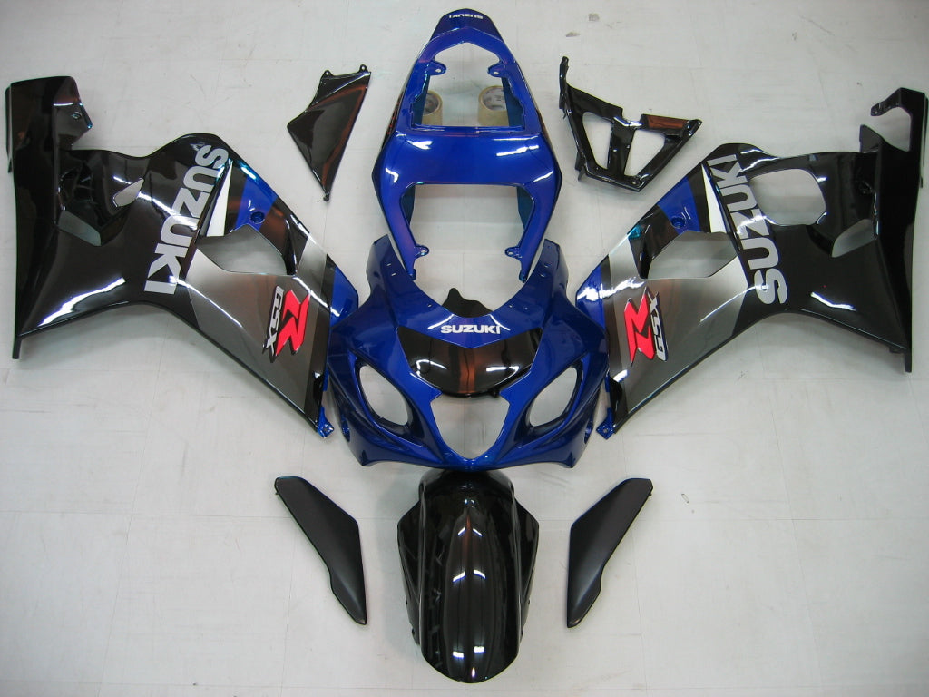 For GSXR 600/750 2004-2005 Bodywork Fairing Blue ABS Injection Molded Plastics Set