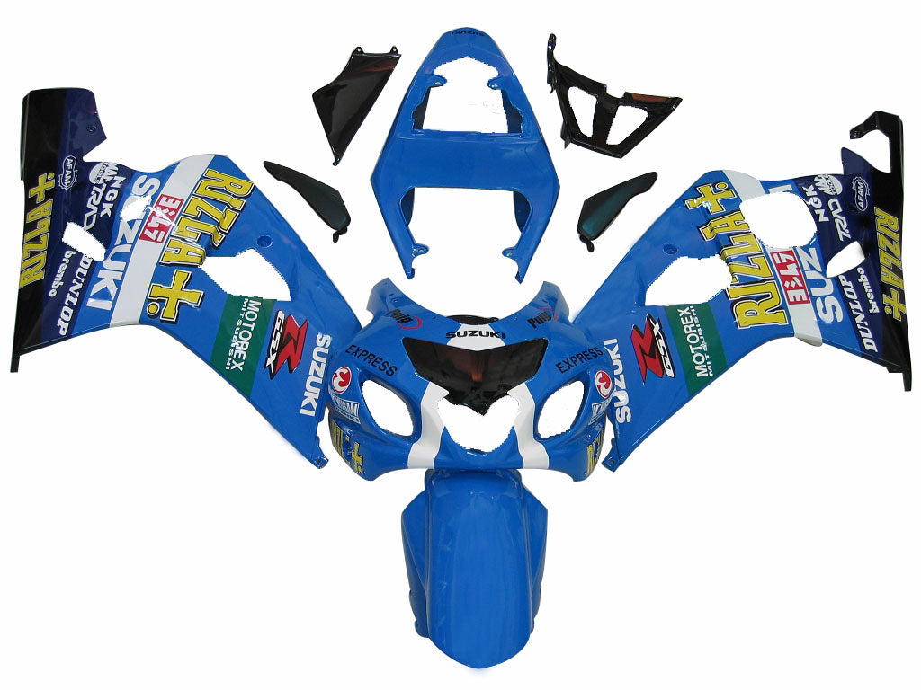 Amotopart 2004-2005 Suzuki GSXR600750 Verkleidung Multi Blue Kit