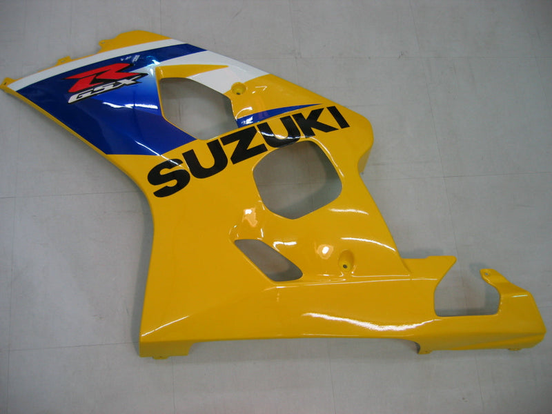 For GSXR 600/750 2004-2005 Bodywork Fairing Yellow ABS Injection Molded Plastics Set