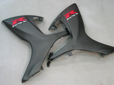 For GSXR 600/750 2006-2007 Bodywork Fairing Black ABS Injection Molded Plastics Set