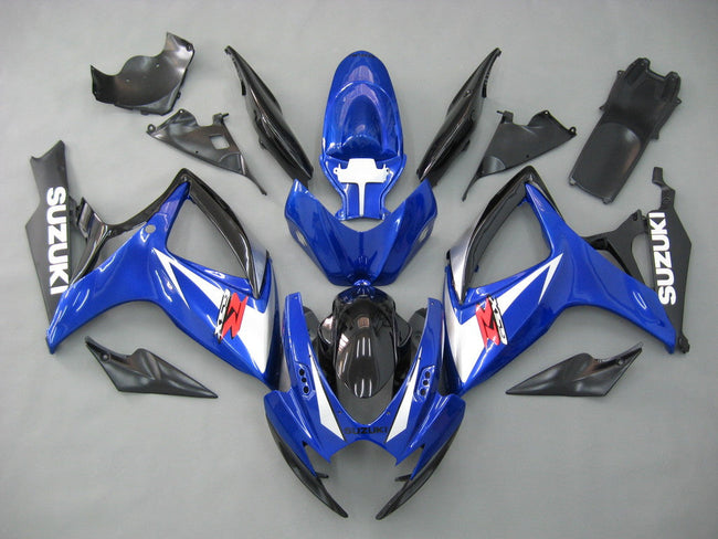 Amotopart 2006-2007 GSXR600750 Suzuki Verkleidung Blue & Black Kit