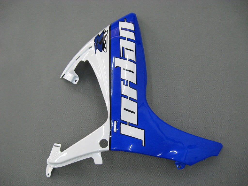 Amotopart 2006-2007 Suzuki GSXR600750 Verkleidung White & Blue Kit