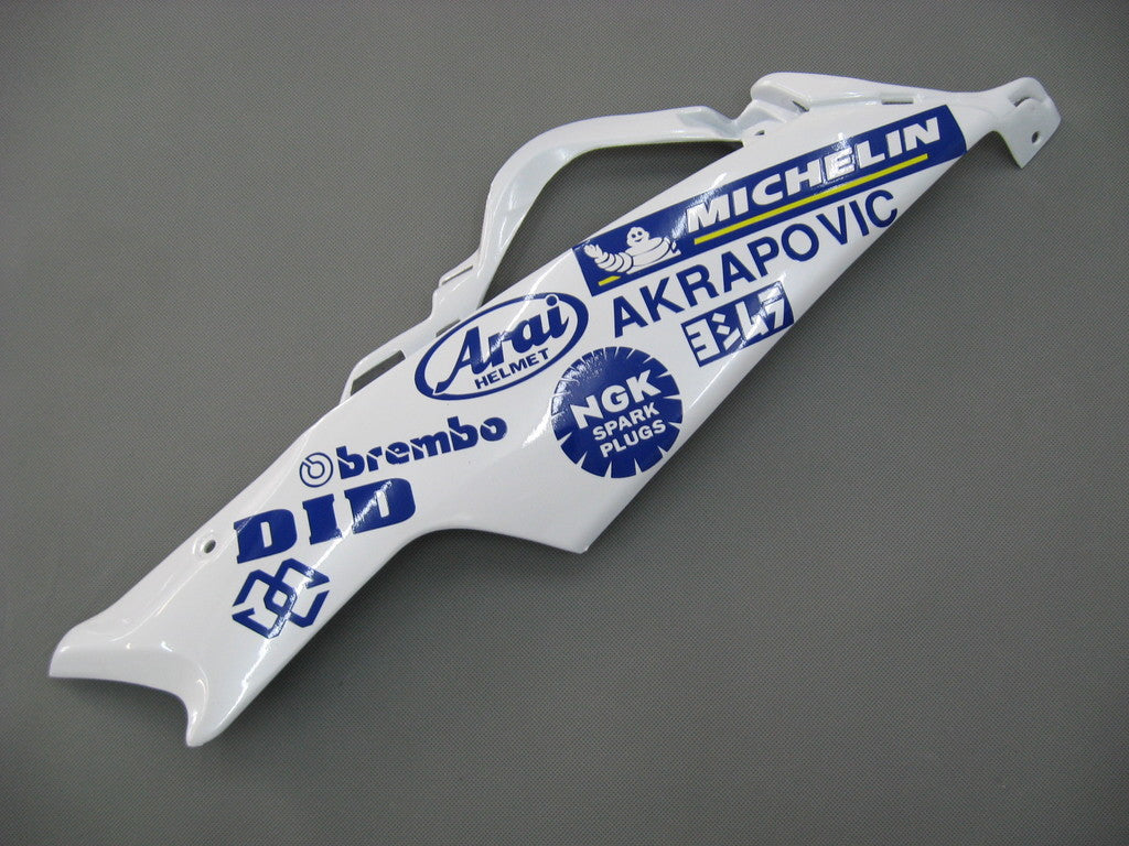 Amotopart 2006-2007 Suzuki GSXR600750 Verkleidung White & Blue Kit