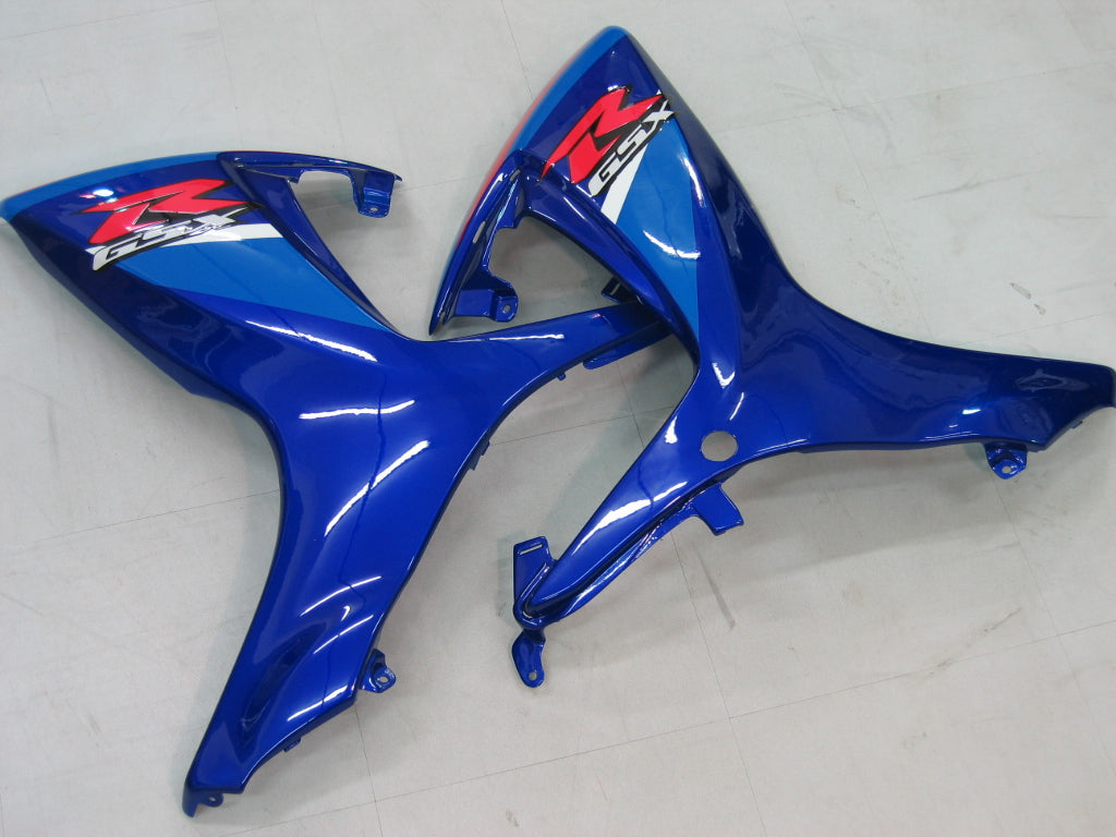 Amotopart 2006-2007 GSXR600750 Suzuki Verkleidung Blue & White Kit