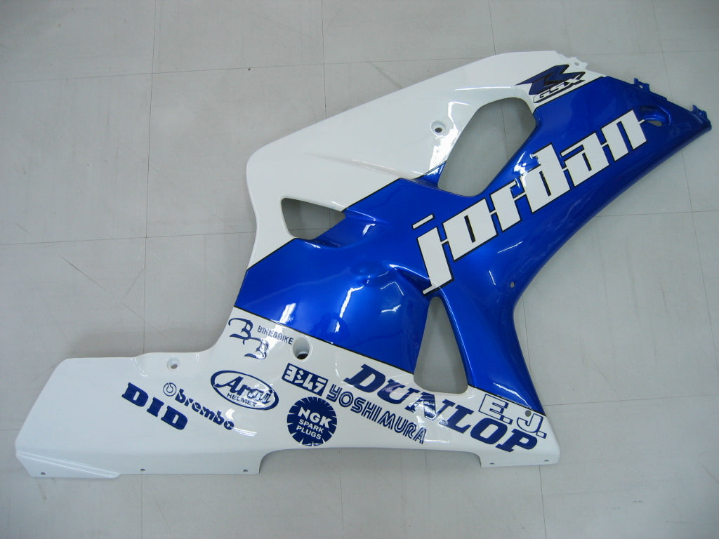 Amotopart 2001-2003 Suzuki GSXR750 Verkleidung Blue & White Kit