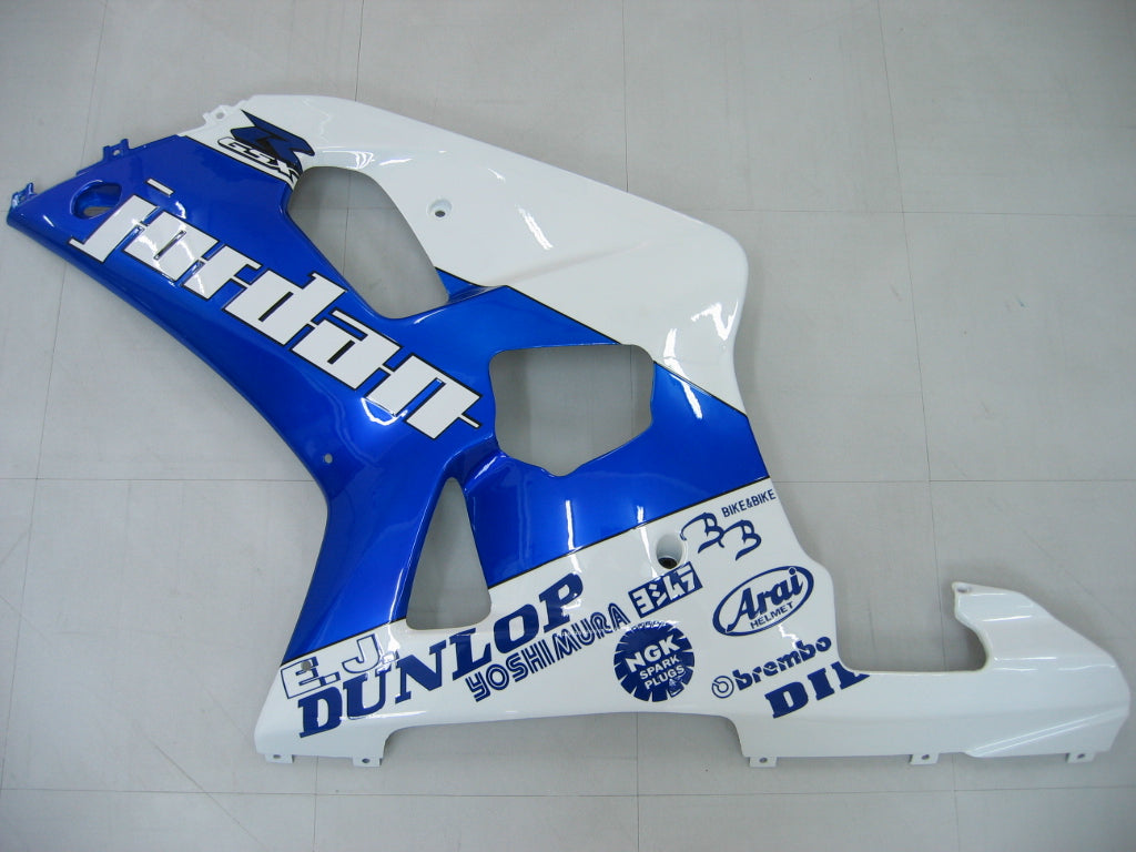 Amotopart 2001-2003 Suzuki GSXR750 Verkleidung Blue & White Kit