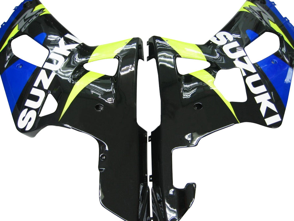 Amotopart 2001-2003 Suzuki GSXR750 Kit de carénage bleu et noir