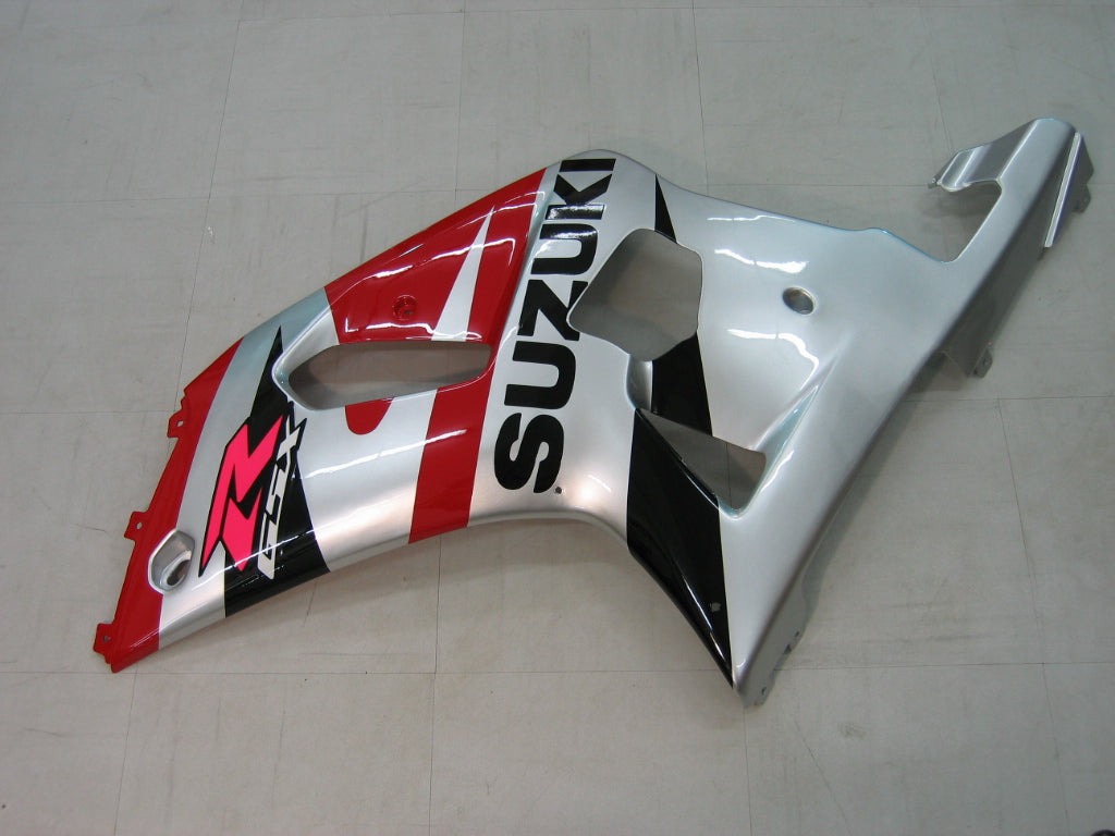 Amotopart 2001-2003 Suzuki GSXR750 Verkleidung Red & Sliver Kit