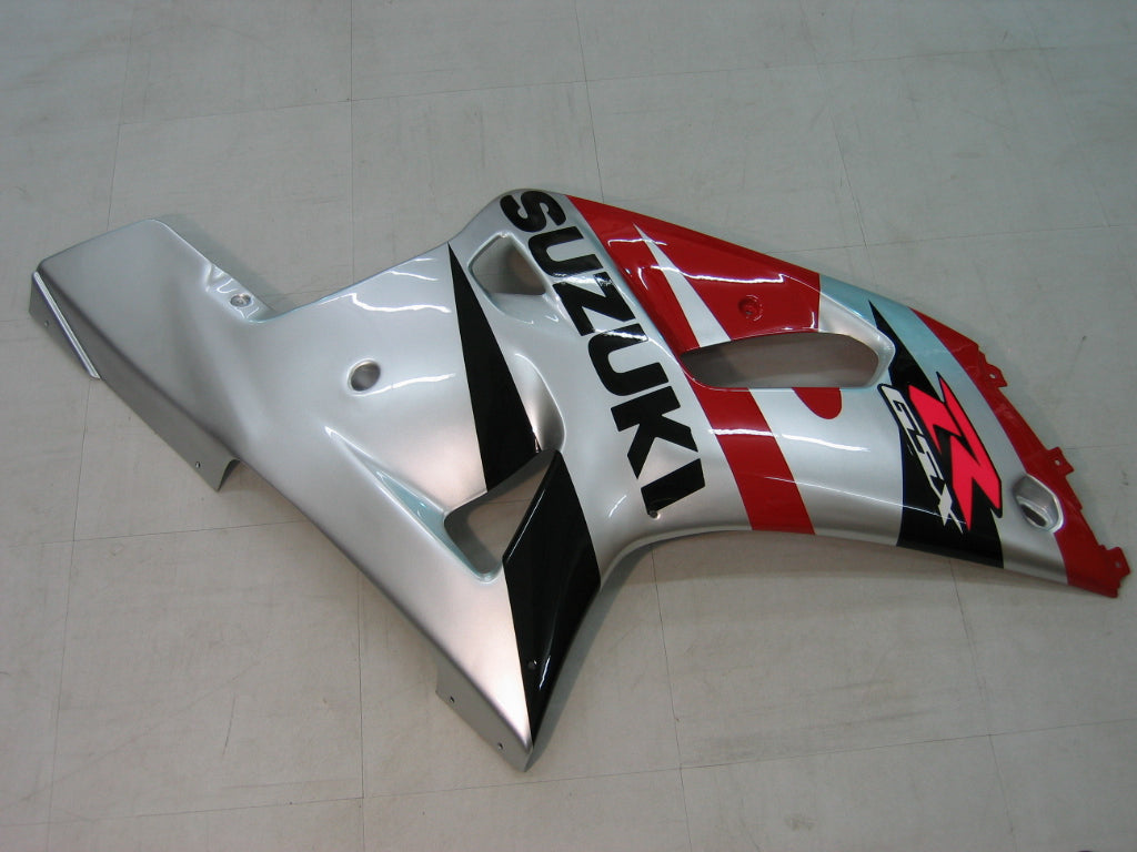 Amotopart 2001-2003 Suzuki GSXR750 Verkleidung Red & Sliver Kit