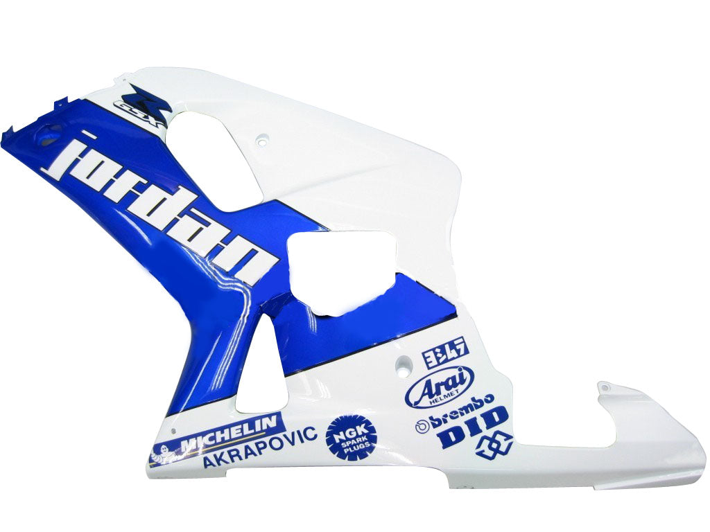 Amotopart 2001-2003 Suzuki GSXR750 Verkleidung Blue & White Kit