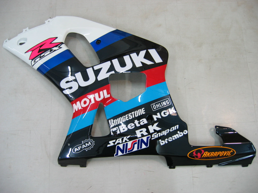 Amotopart 2001-2003 Suzuki GSXR750 Verkleidung Multi White Kit