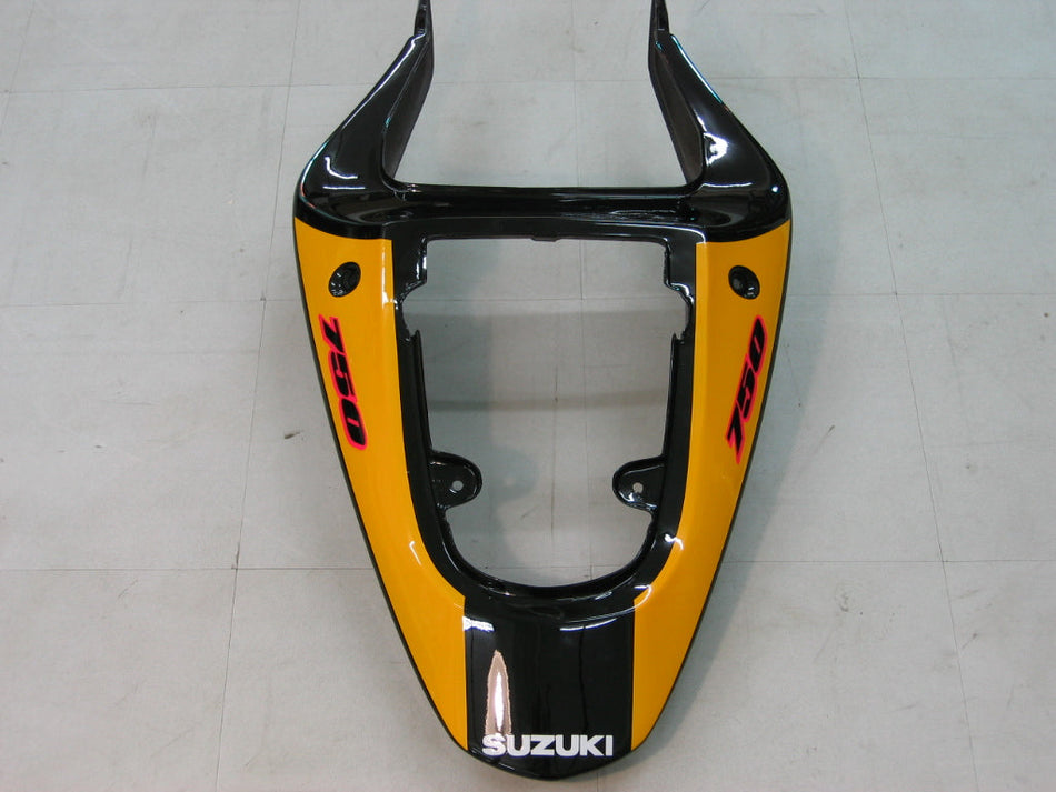 Amotopart 2001-2003 Suzuki GSXR750 Kit de carénage jaune et gris
