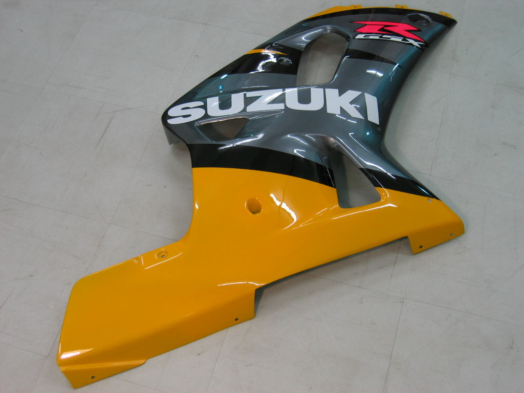 Amotopart 2001-2003 Suzuki GSXR750 Verkleidung gelb & grau Kit