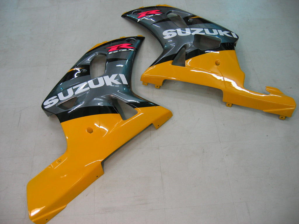 Amotopart 2001-2003 Suzuki GSXR750 Verkleidung gelb & grau Kit