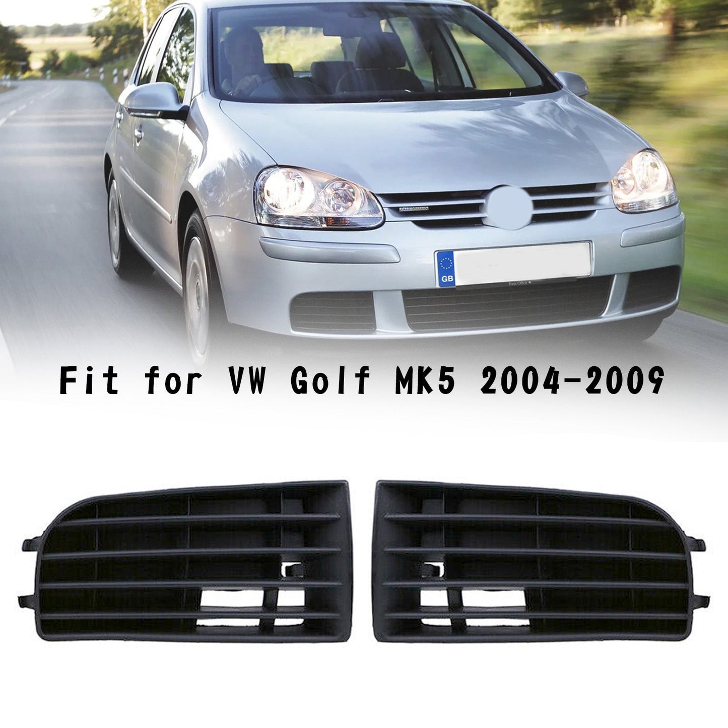 ABS vordere Stoßfänger Gittergrill Guard Cover Fit Volkwage VW Golf 2005-2008 MK5 Generikum