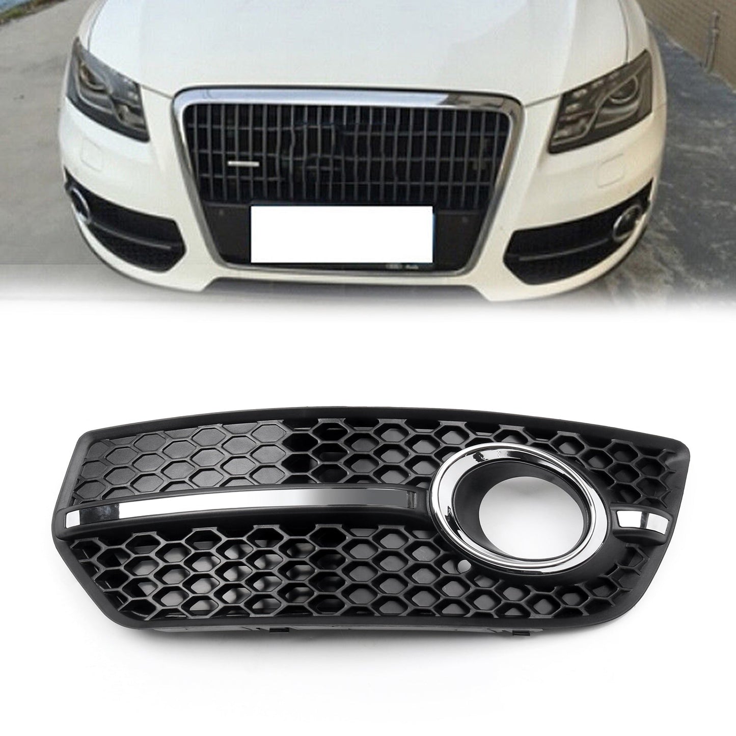 1PC Right Front Bumper Grill Fog Light Lamp Covers Trim For Audi Q5 29-211