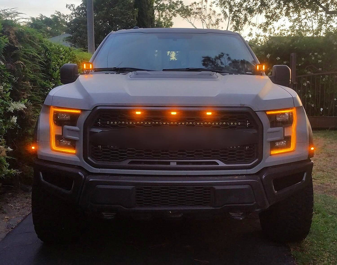 3X Bumper Grille LED Light Grill For Ford F-150 F150 2015 - 2019 Raptor ...