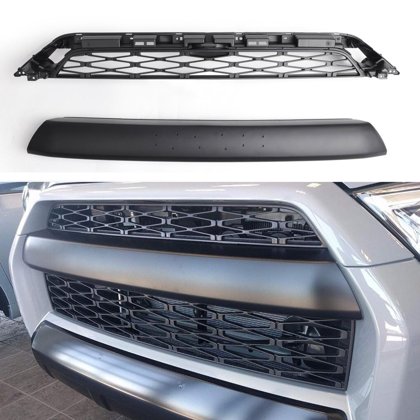 TRD Pro Style Kühlergrill für 4Runner SR5 TRD Premium Limited Nightshade (2014-2019) W/ Logo PZ327-35053