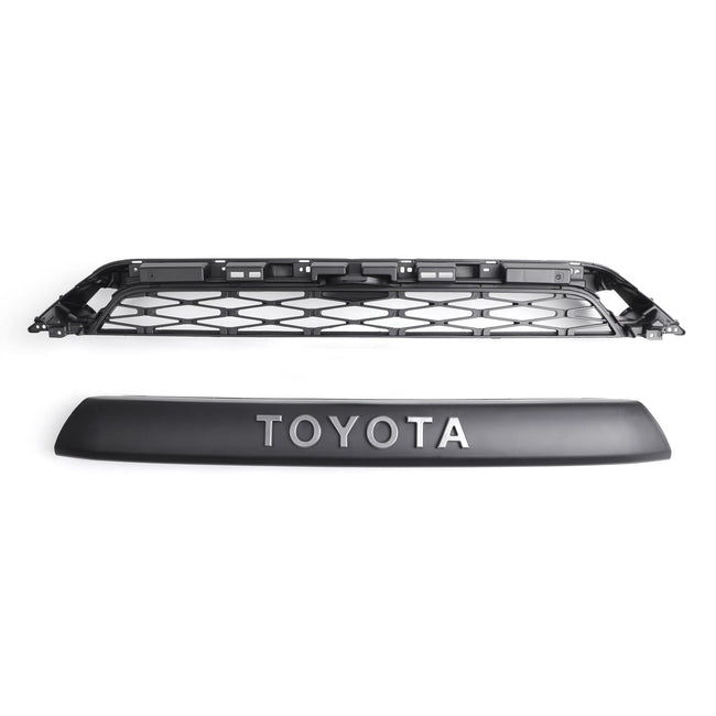 Toyota 4Runner | 2014-2019 | TRD PAR COURONNE | 2 pièces | Grille de pare-chocs avant | Noir mat + lettre Toyota