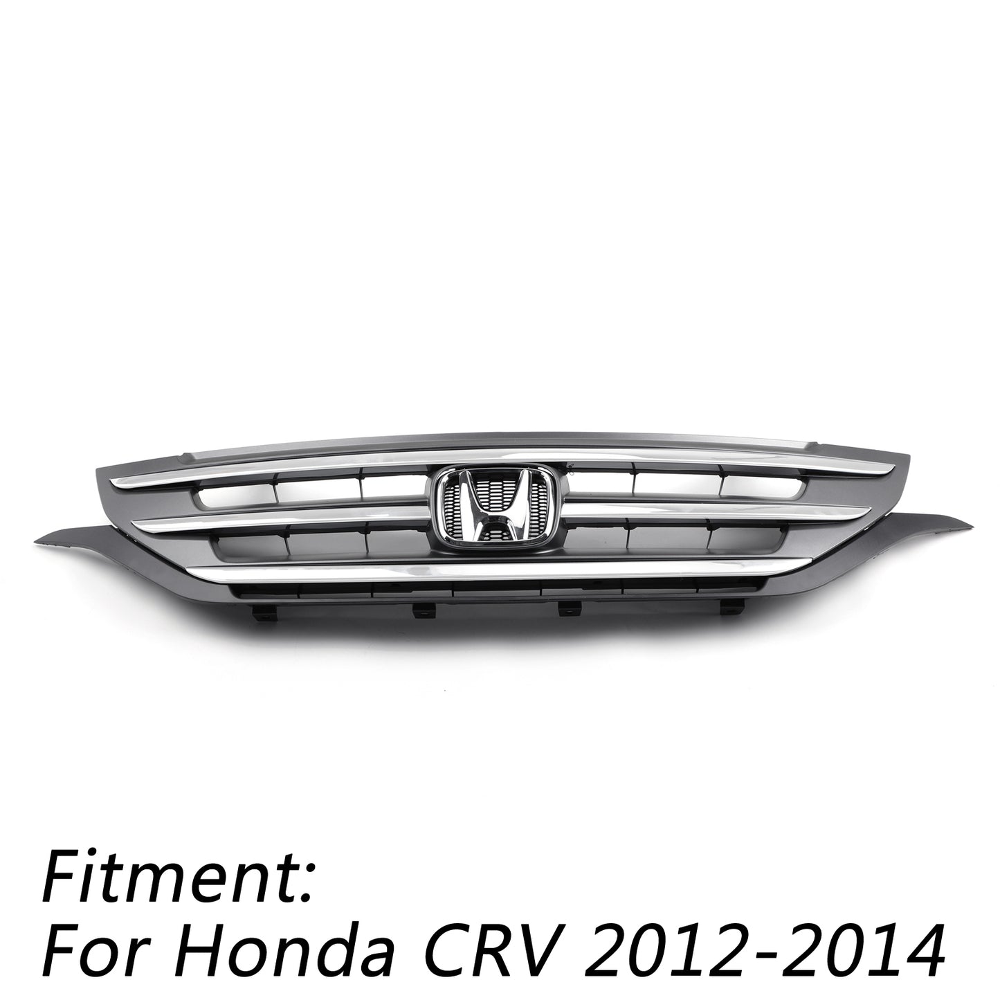 CRV 2012-2014 Honda vorderer oberer Stoßfänger ABS Chrom Black Mesh Grill Ersatzgitter generikum
