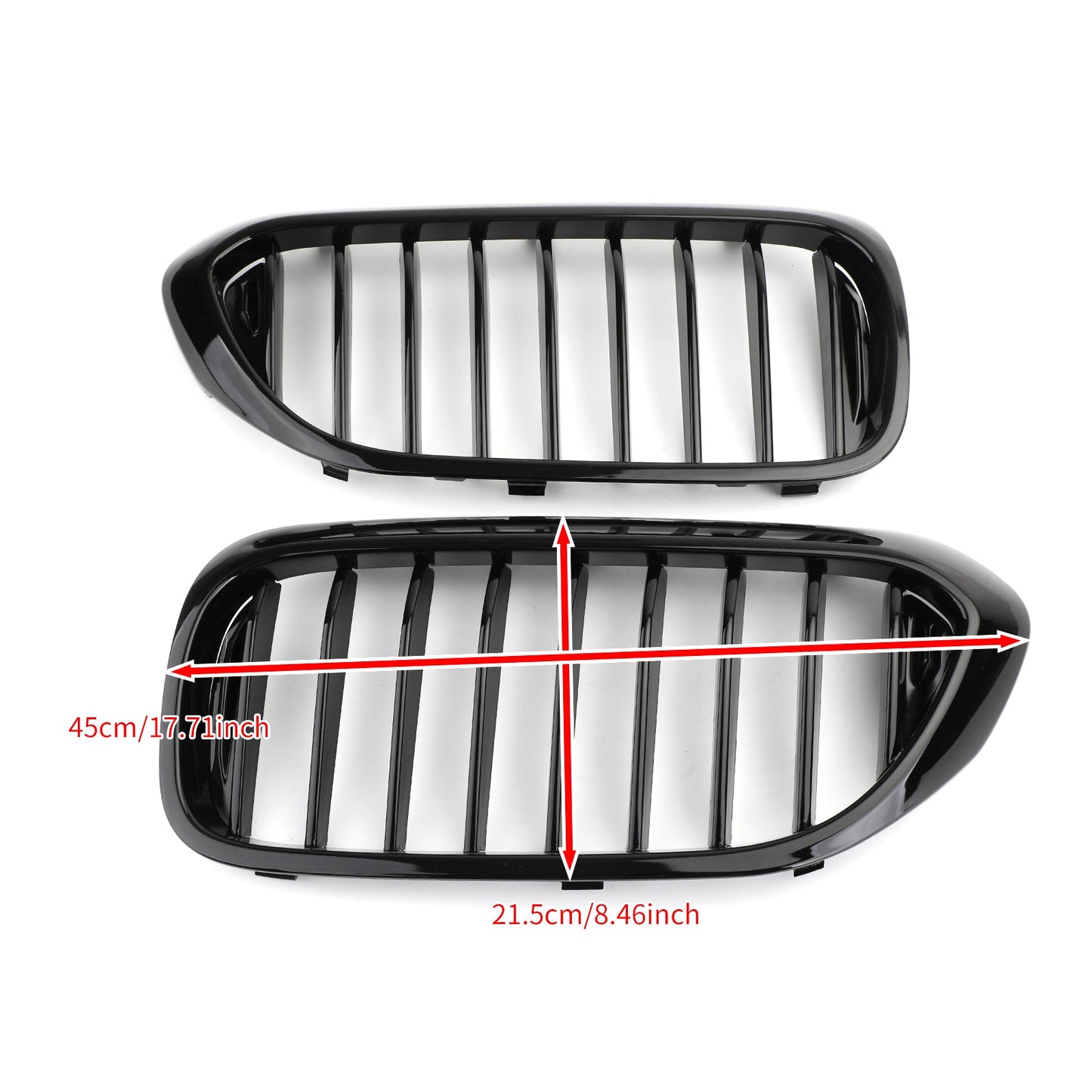 Hochglänzender schwarzer Front Nierengrill Grill für BMW 5 Serie 530i 540i G30 2017-2019 Generic