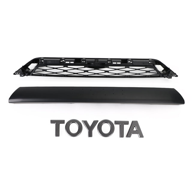 Grille de pare-chocs avant 2 pièces pour Toyota 4Runner TRD Pro 2020-2023 Noir
