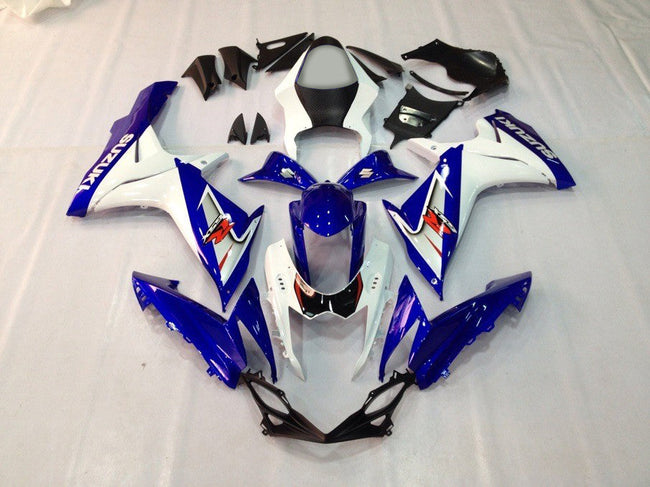 Amotopart 2011-2021 Suzuki GSXR 600 750 Verkleidung wei? & blaues Kit