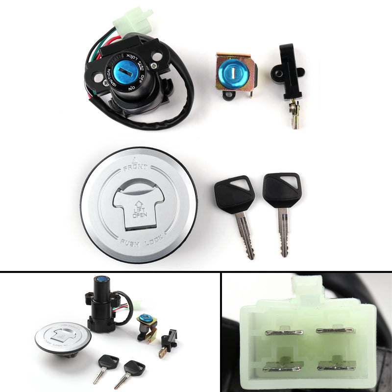 Ignition Switch Lock Fuel Gas Cap Set For Honda XLV650 XL650 Transalp 2000-2006