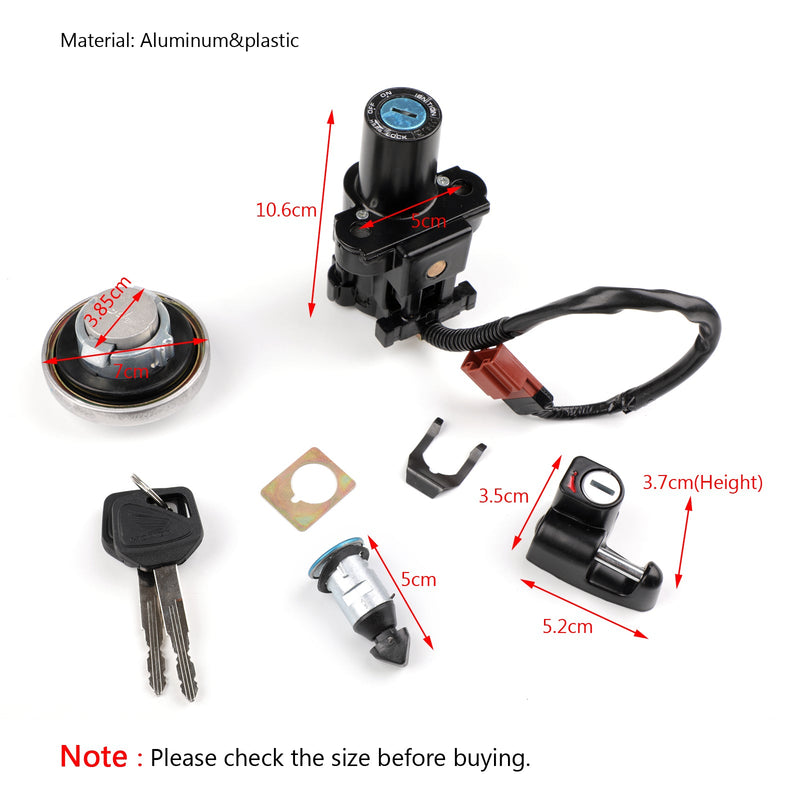 Ignition Switch Fuel Gas Cap Seat Lock Key For Honda CL4 CB4SS CA25 CMX45
