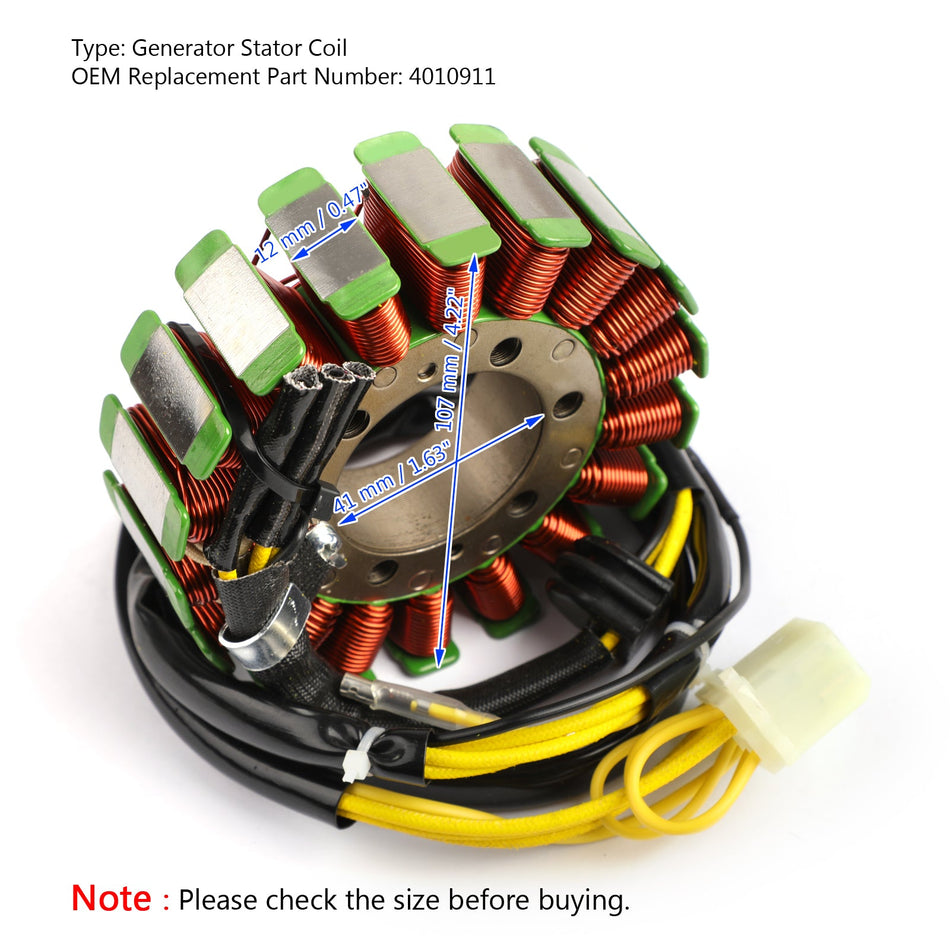 Alternateur Stator Bobine Alternateur Fit pour Polaris Sportsman 700 800 Ranger 700 XP 2004-2006