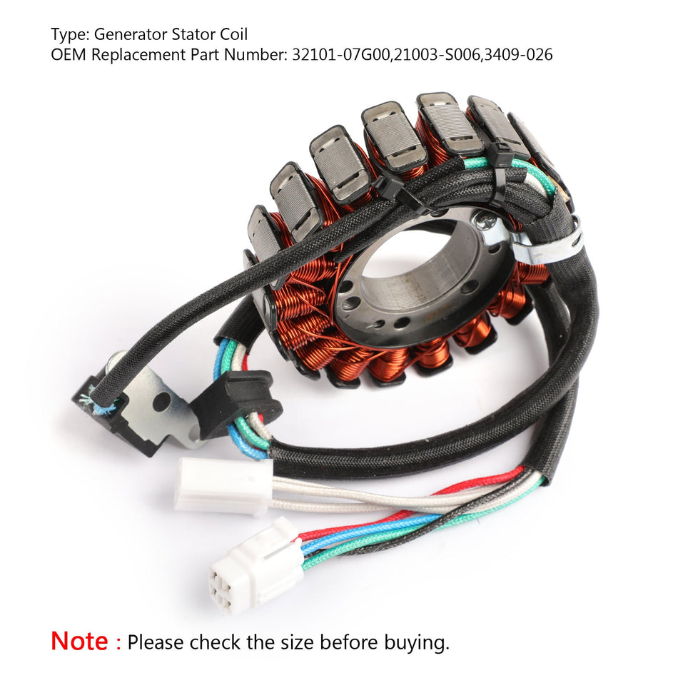 Bobine de stator de générateur d'aimant pour Kawasaki 21003-S006 KFX400 KSF400 2003-2007 générique