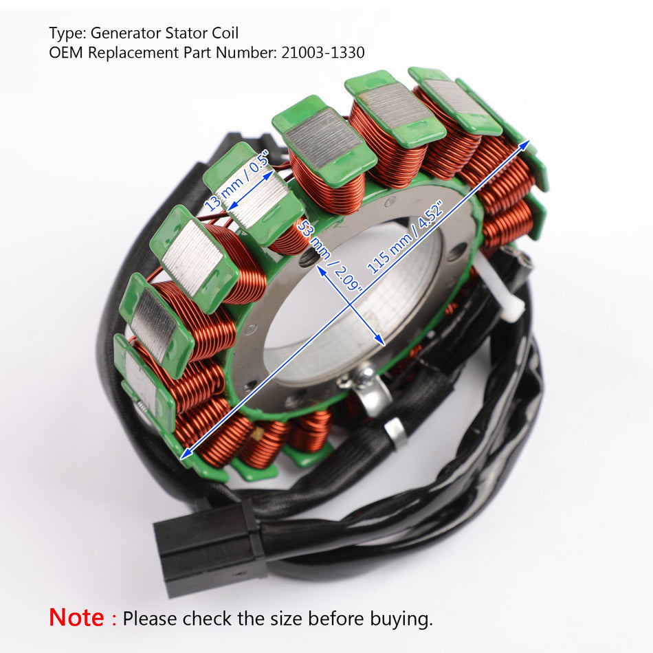 Alternateur Stator Bobine Alternateur Fit pour Kawasaki ZX6R Ninja ZX-6R 1998-1999