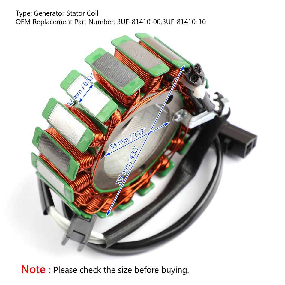 Alternateur Stator Bobine Générateur Fit pour Yamaha VMX12 V-Max VMAX 1200 1990-2007