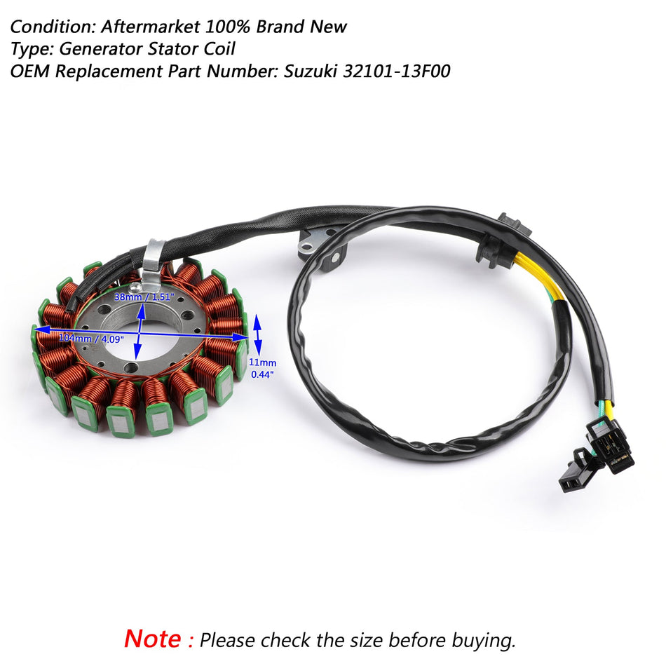Bobine de stator de générateur d'aimant pour Suzuki GZ250 Marauder 1999-2011 32101-13f00 générique