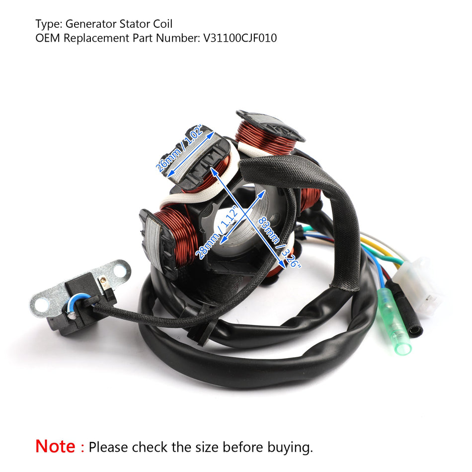 Bobine de stator de générateur magnétique pour CAN-AM DS90 2x4 08-17 DS70 2x4 08-2015/2017 générique