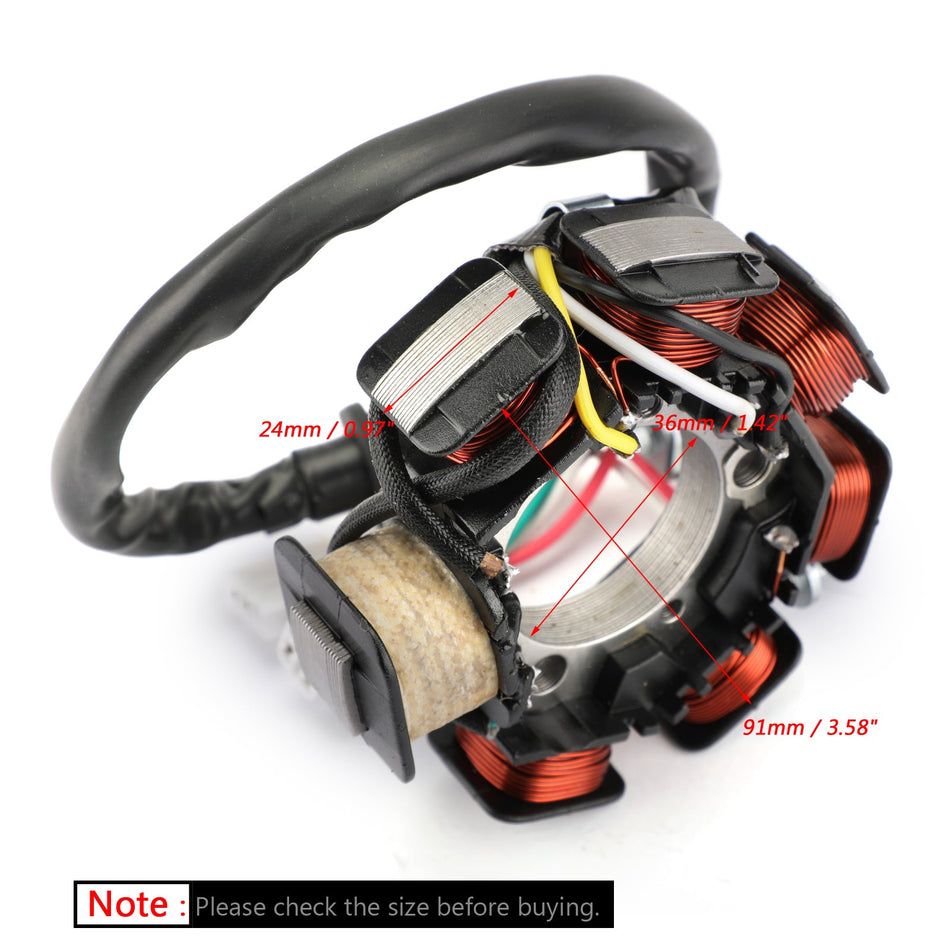 Bobine Stator 6 Pôles pour Yamaha TTR90 2000 2001 2002 2003 2004 2005 2006 2007 Générique