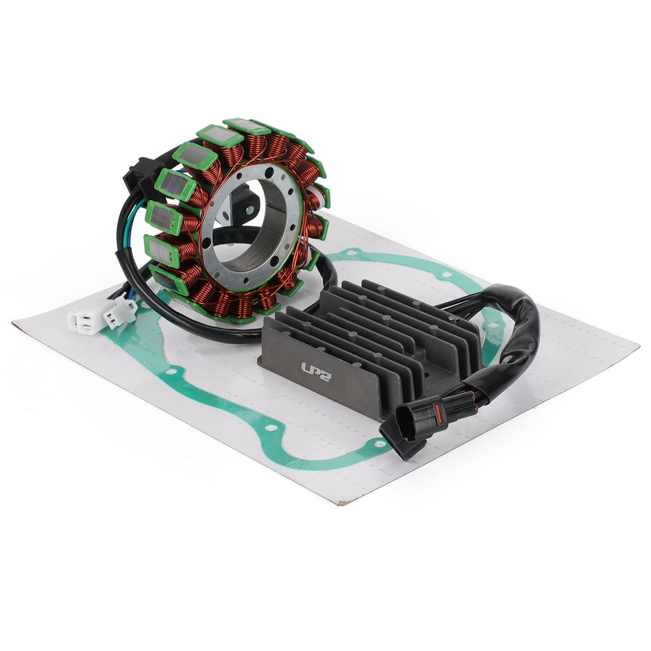 Magneto -Spulen -Stator + Spannungsregler + Dichtung ASSY für Suzuki VL 1500 Eindringling, Boulevard C90 2005 - 2009 Generika