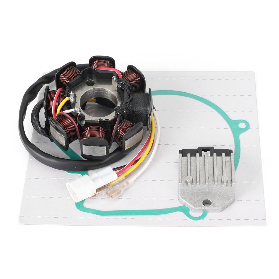Magneto-Stator+ Spannungsgleichrichter+ Dichtung für EXC 250 5200 MXC 450 520 2000-2004 Generikum