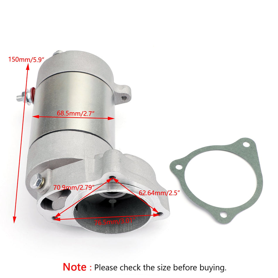 ATV Starter Motor Drive pour Polaris Trail Blazer 250 400 244 CC 3085393 3084403 Générique