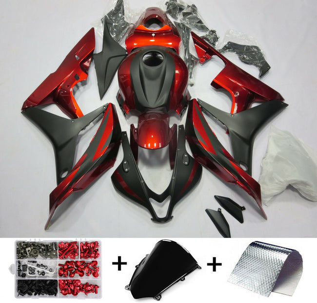 Fairing Kit Bodywork ABS fit for Honda CBR600RR 2007 2008 Red Black