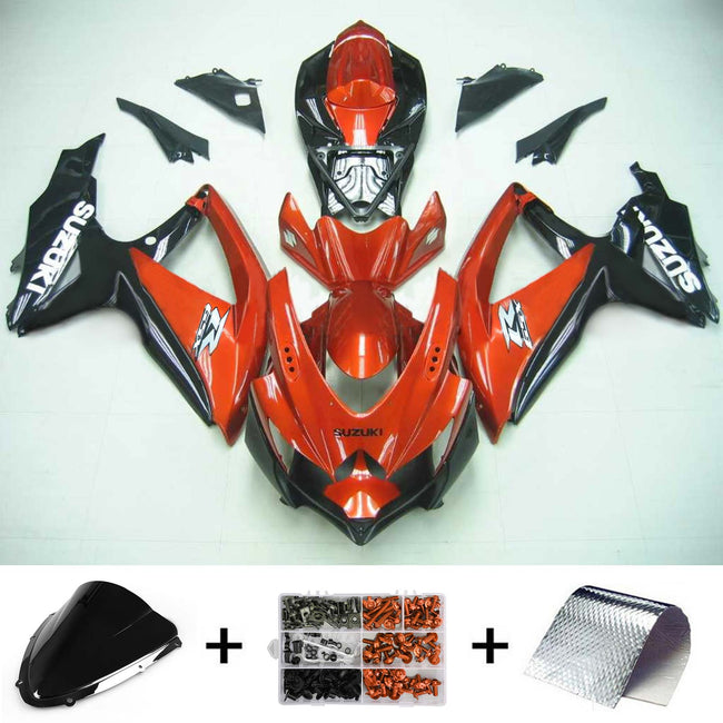 Amotopart Suzuki GSXR 600/750 2008-2010 Verkleidungskit Karosserie Kunststoff ABS K8