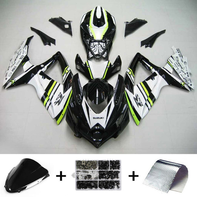 Amotopart Suzuki GSXR 600/750 2008-2010 Verkleidungskit Karosserie Kunststoff ABS K8