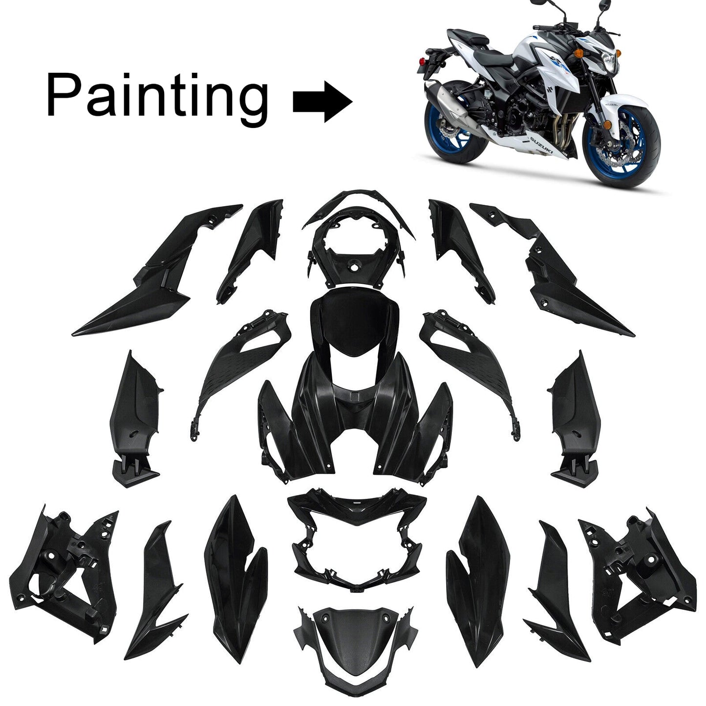 Amotopart Suzuki GSX-S 750 2017-2021 Verkleidungskit Karosserie Plastik