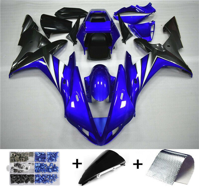 ABS Injection Plastic Kit Fairing Fit Yamaha YZF R1 2002-2003 Gloss Blue