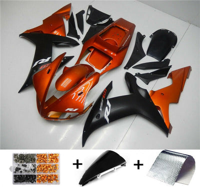 ABS Injection Plastic Kit Fairing Fit Yamaha YZF R1 2002-2003 Orange