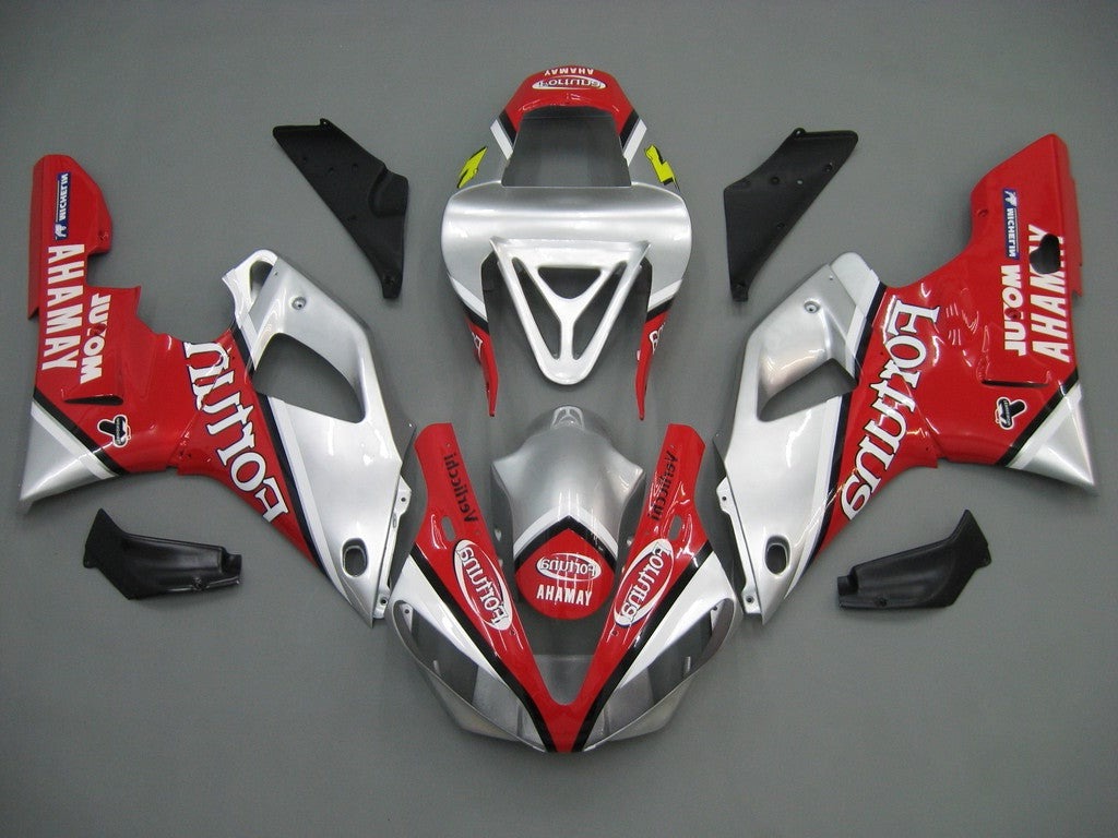 Amotopart 2000-2001 Yamaha R1 Verkleidung Red & Sliver Kit