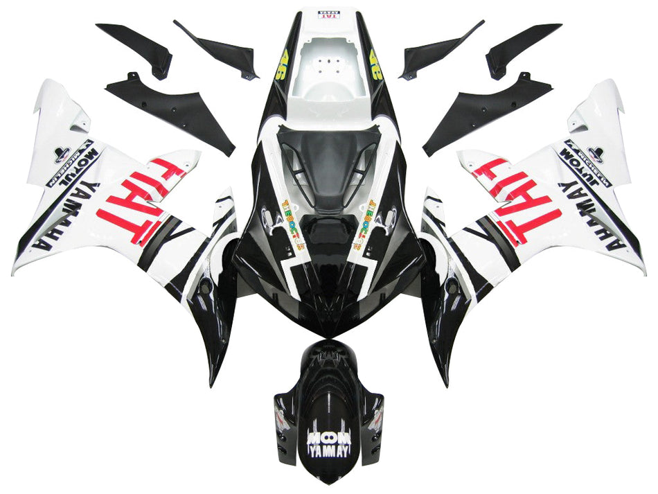 Amotopart 2002-2003 Yamaha R1 Black & Blue Kit