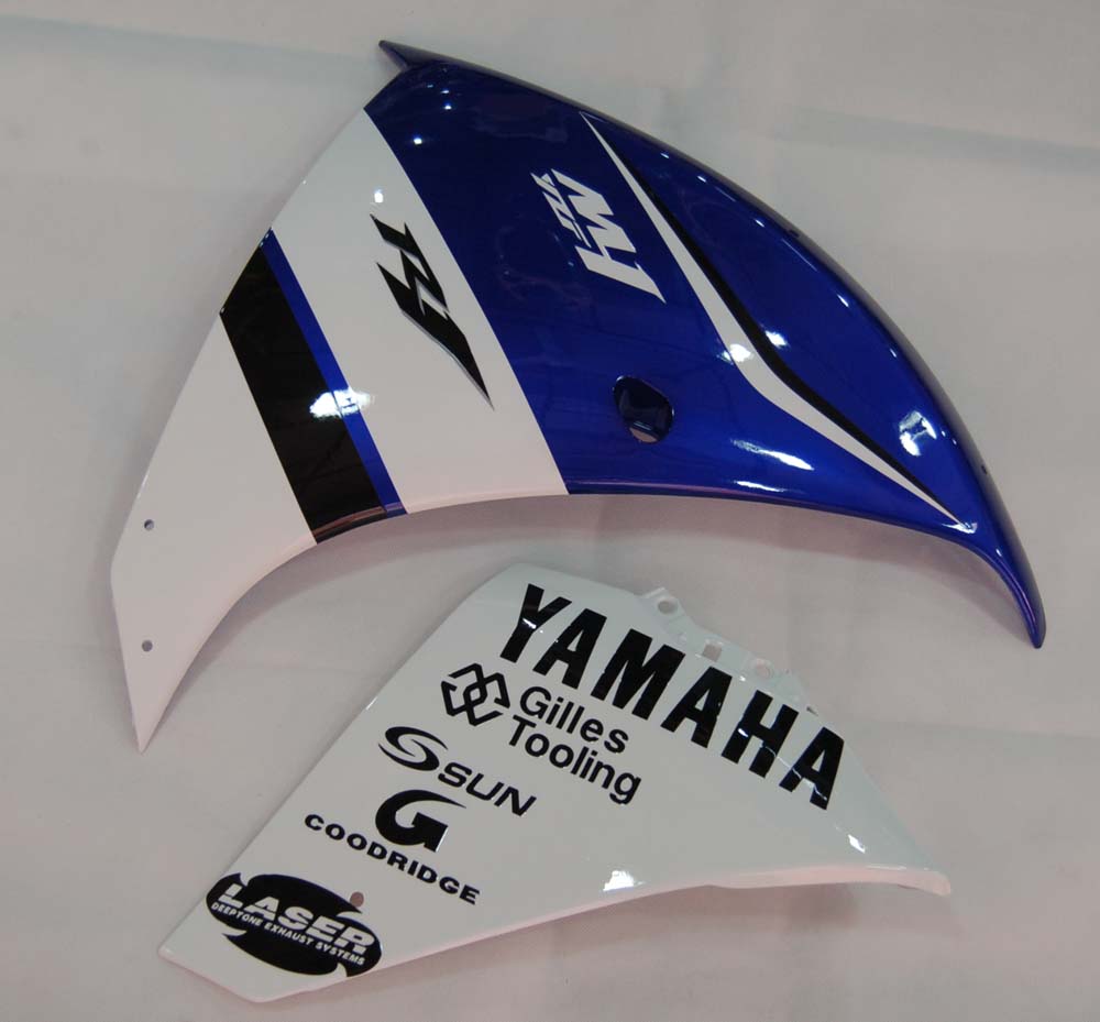 Amotopart 2009-2011 Yamaha R1 Verkleidung Blue & White Kit