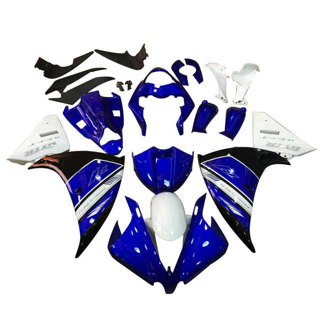 Amotopart 2012-2014 Yamaha R1 Verkleidung Blue & White Kit